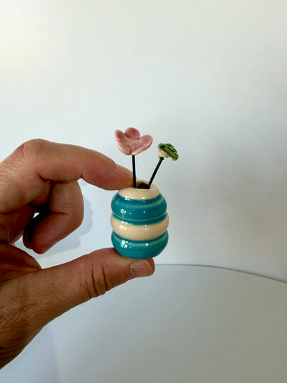 Lagoon Waves Mini Vase