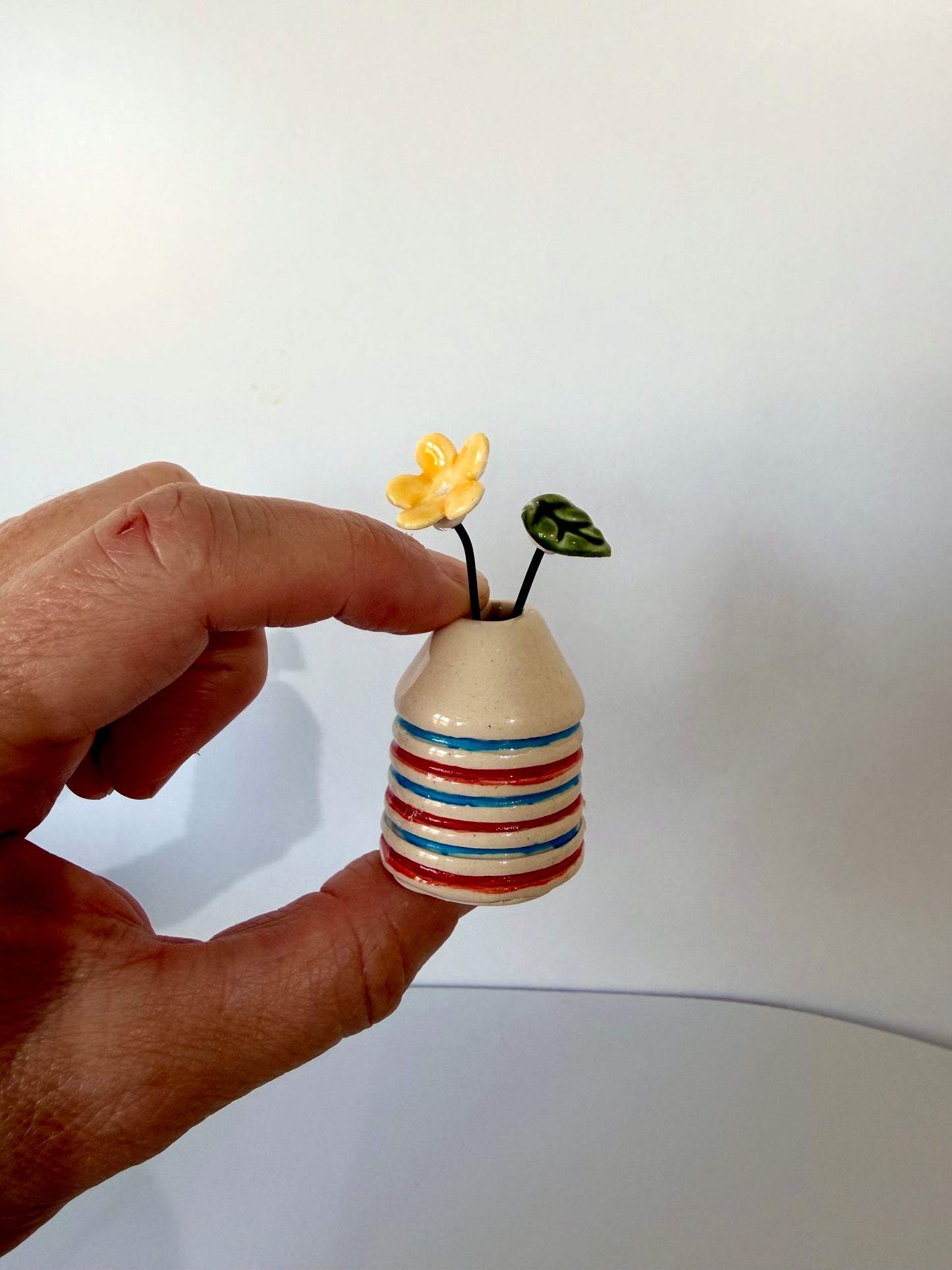 Seaside Stripes Mini Vase