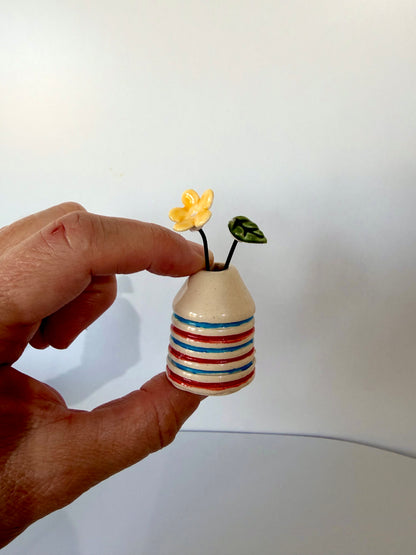 Seaside Stripes Mini Vase