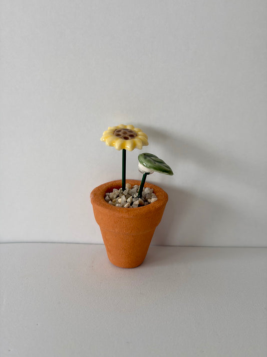 Sunflower Mini Flower Pot