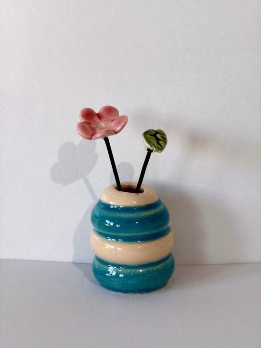 Lagoon Waves Mini Vase