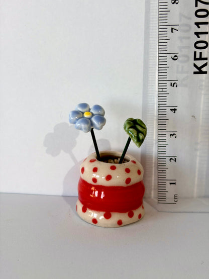 Cherry Dot Mini Vase