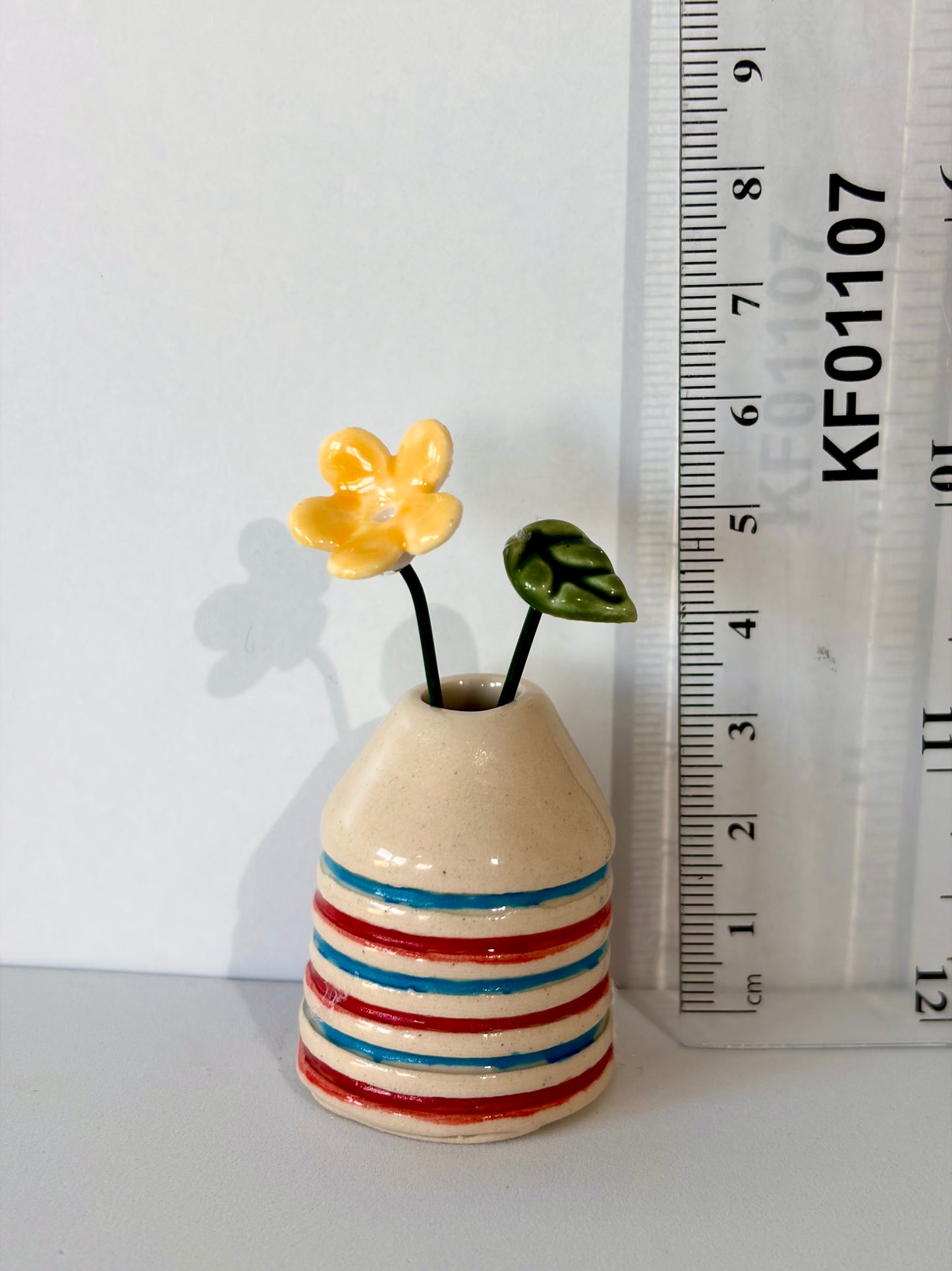 Seaside Stripes Mini Vase