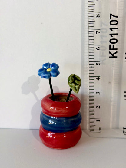 Berry Blue Mini Vase