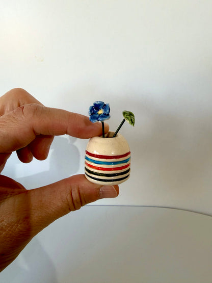 Harbour Stripe Mini Vase