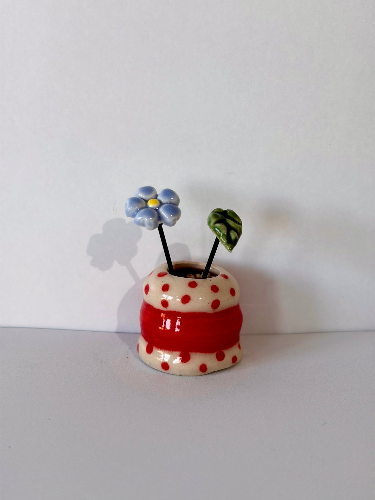 Cherry Dot Mini Vase