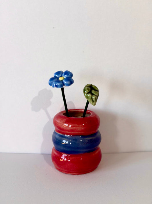 Berry Blue Mini Vase