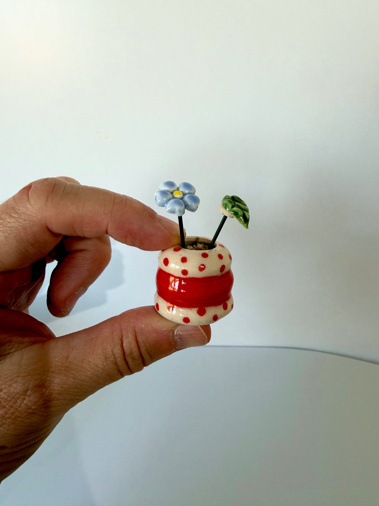 Cherry Dot Mini Vase