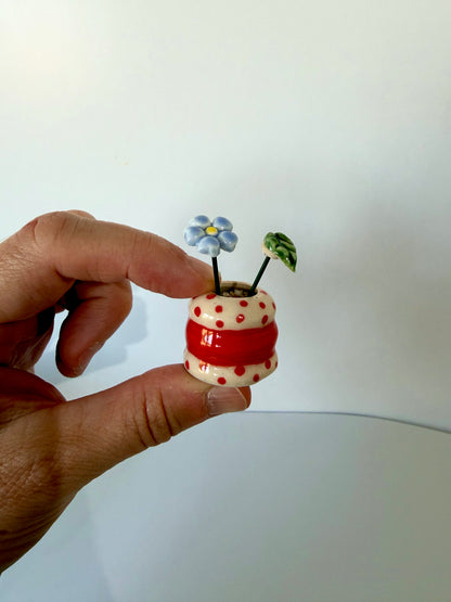 Cherry Dot Mini Vase