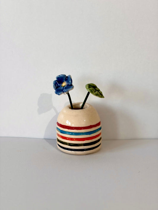 Harbour Stripe Mini Vase