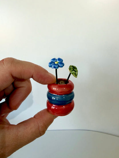 Berry Blue Mini Vase
