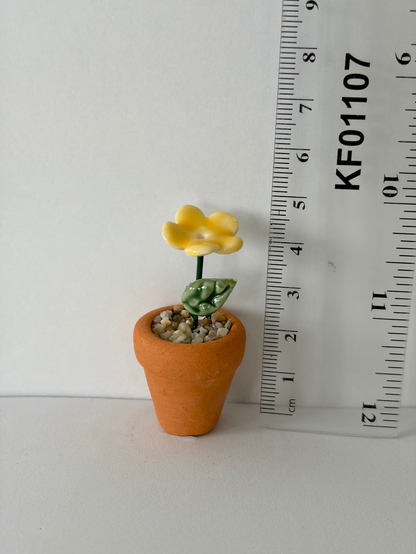Yellow Mini Flower Pot