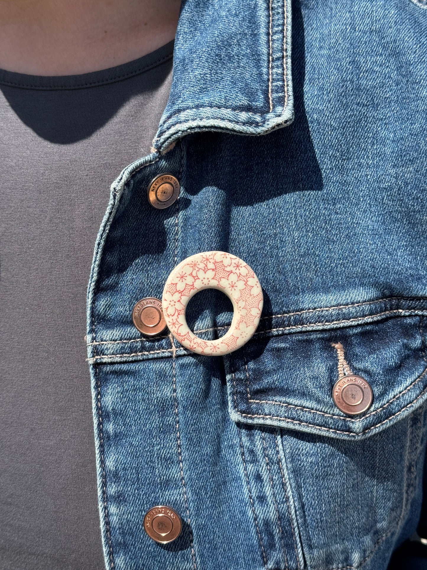 Cherry Blossom Glasses Brooch