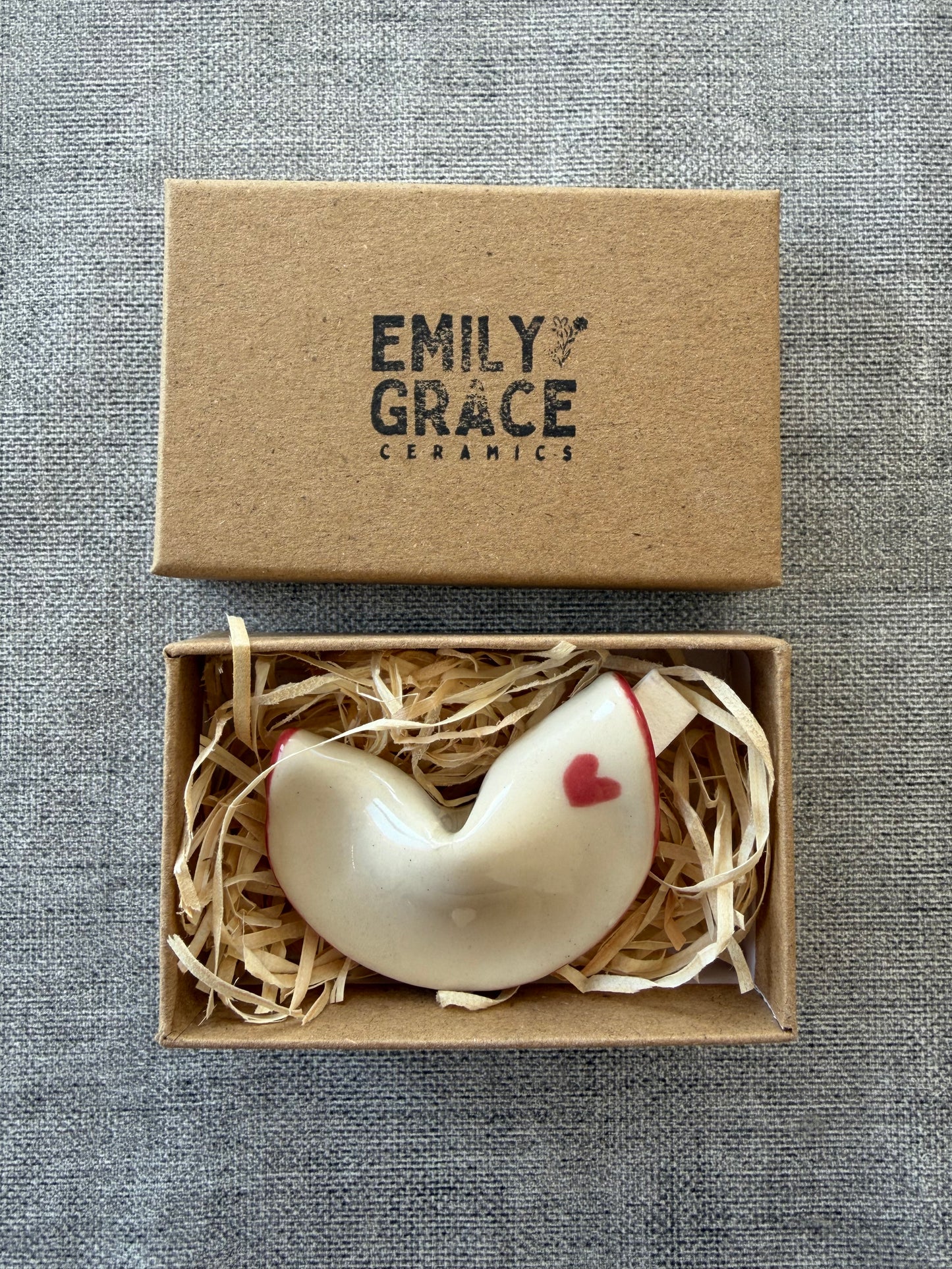 Red Heart Fortune Cookie