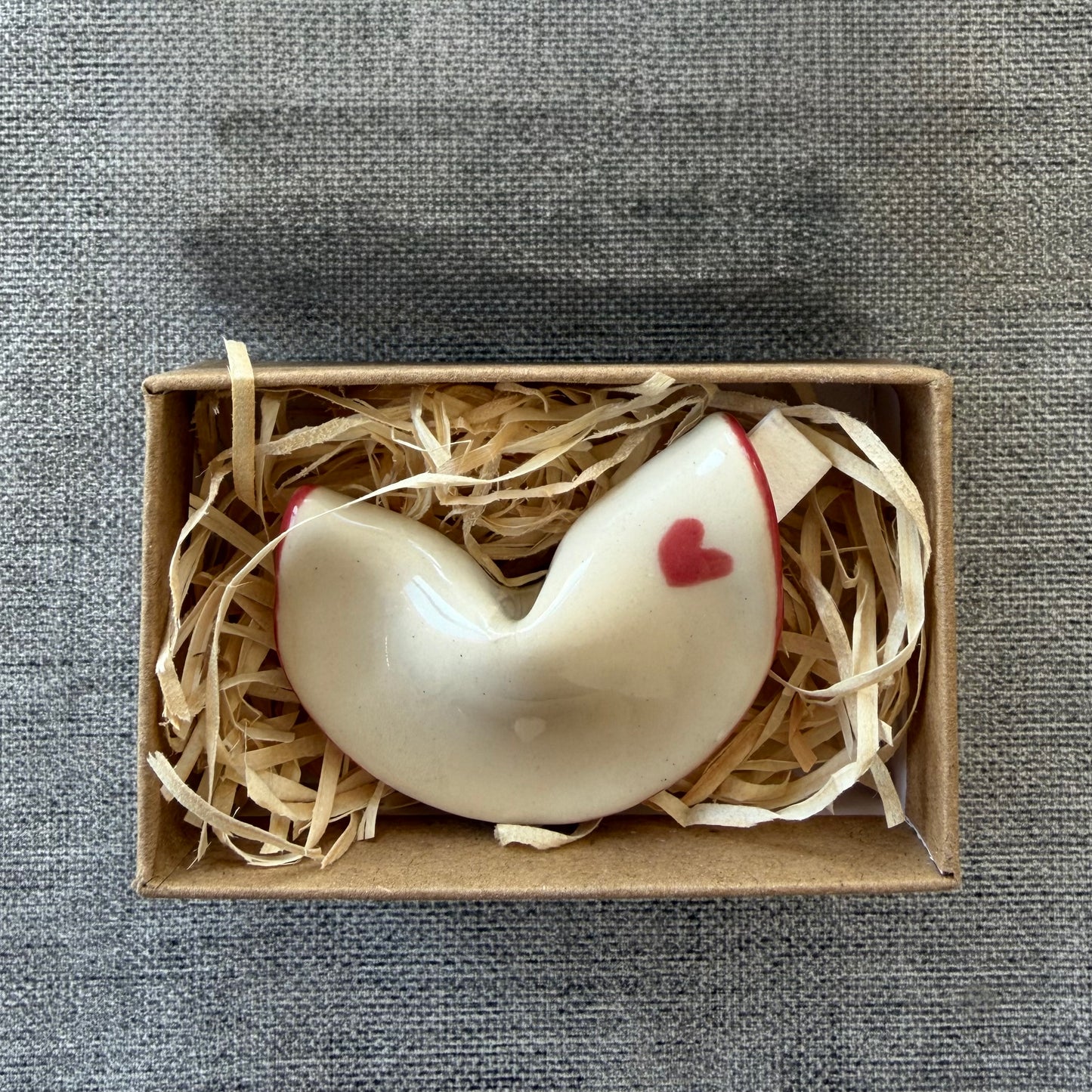 Red Heart Fortune Cookie