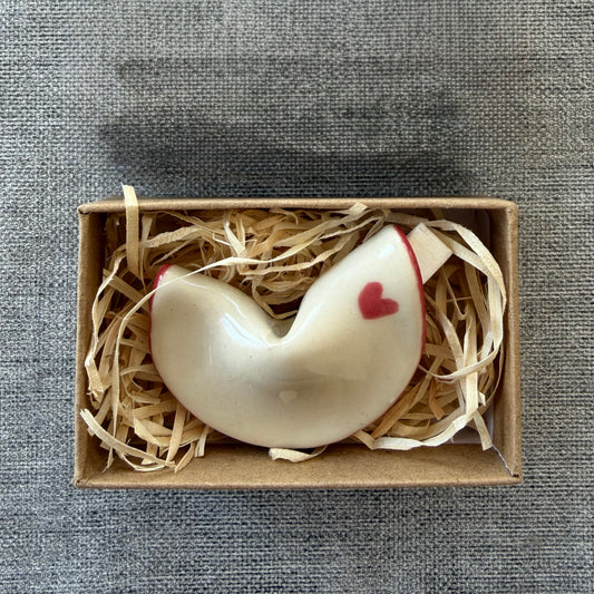 Red Heart Fortune Cookie