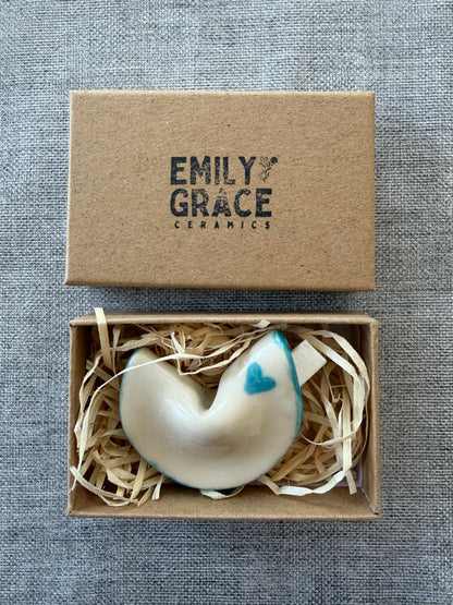 Blue Heart Fortune Cookie