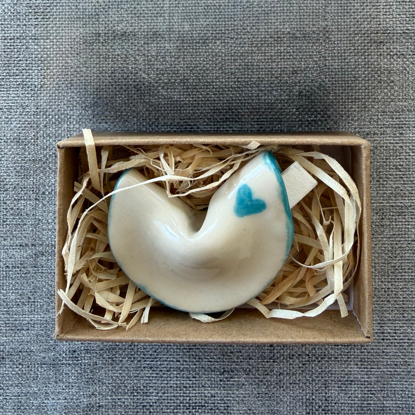 Blue Heart Fortune Cookie
