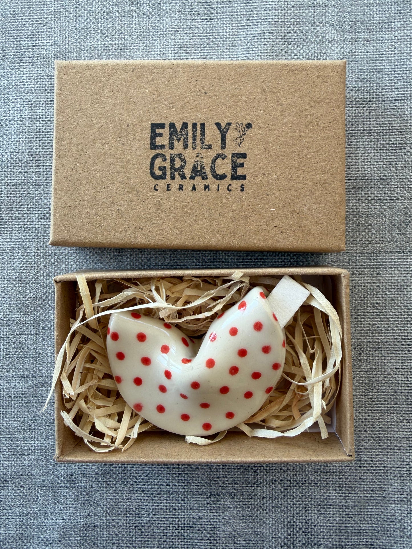 Red Polka Dot Fortune Cookie