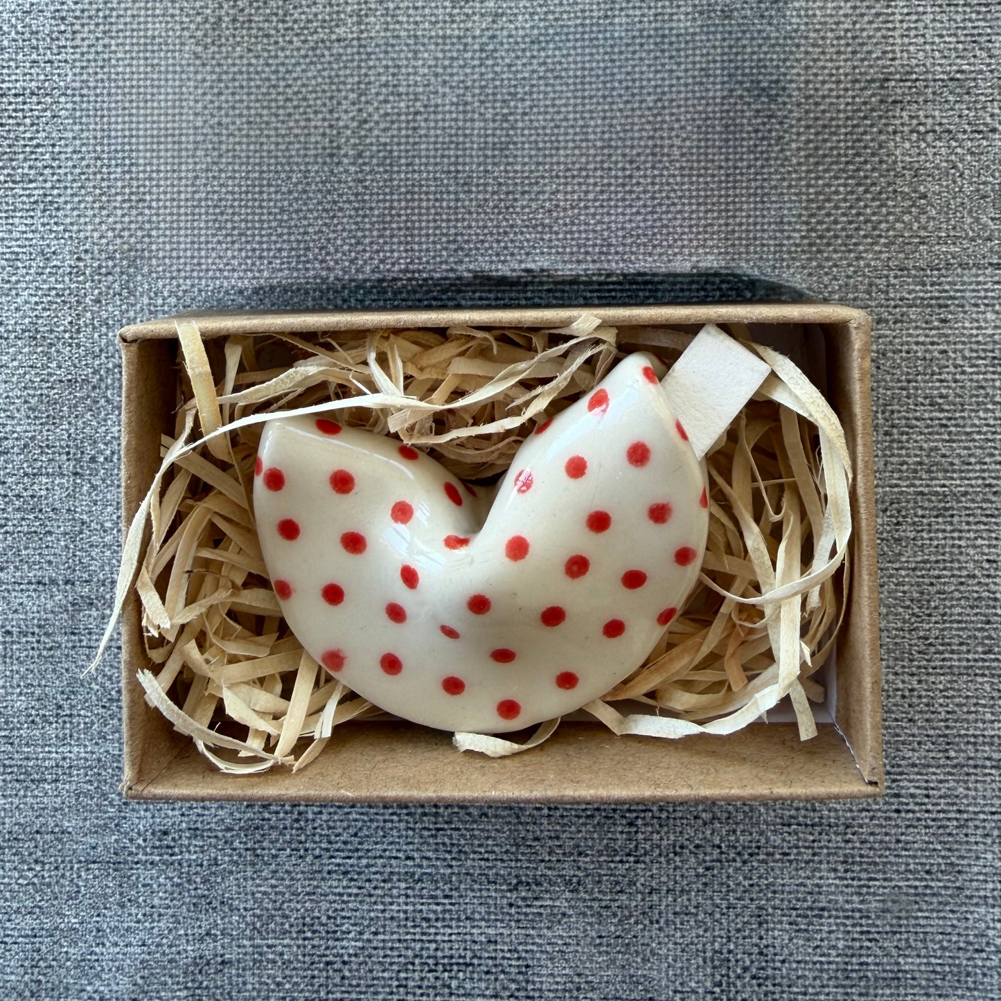 Red Polka Dot Fortune Cookie