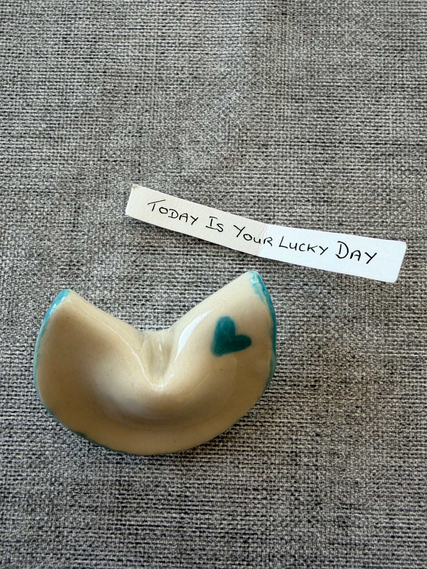Blue Heart Fortune Cookie