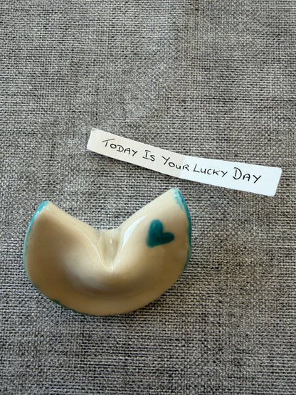 Blue Heart Fortune Cookie