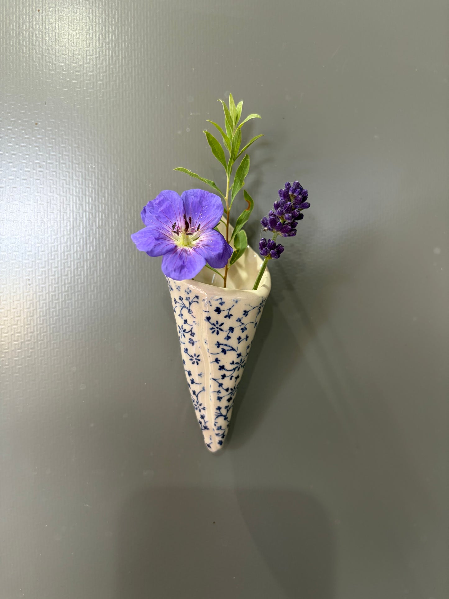 Blue Ditsy Magnet