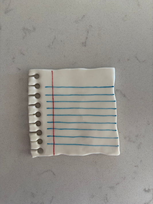 Notebook Paper Coaster